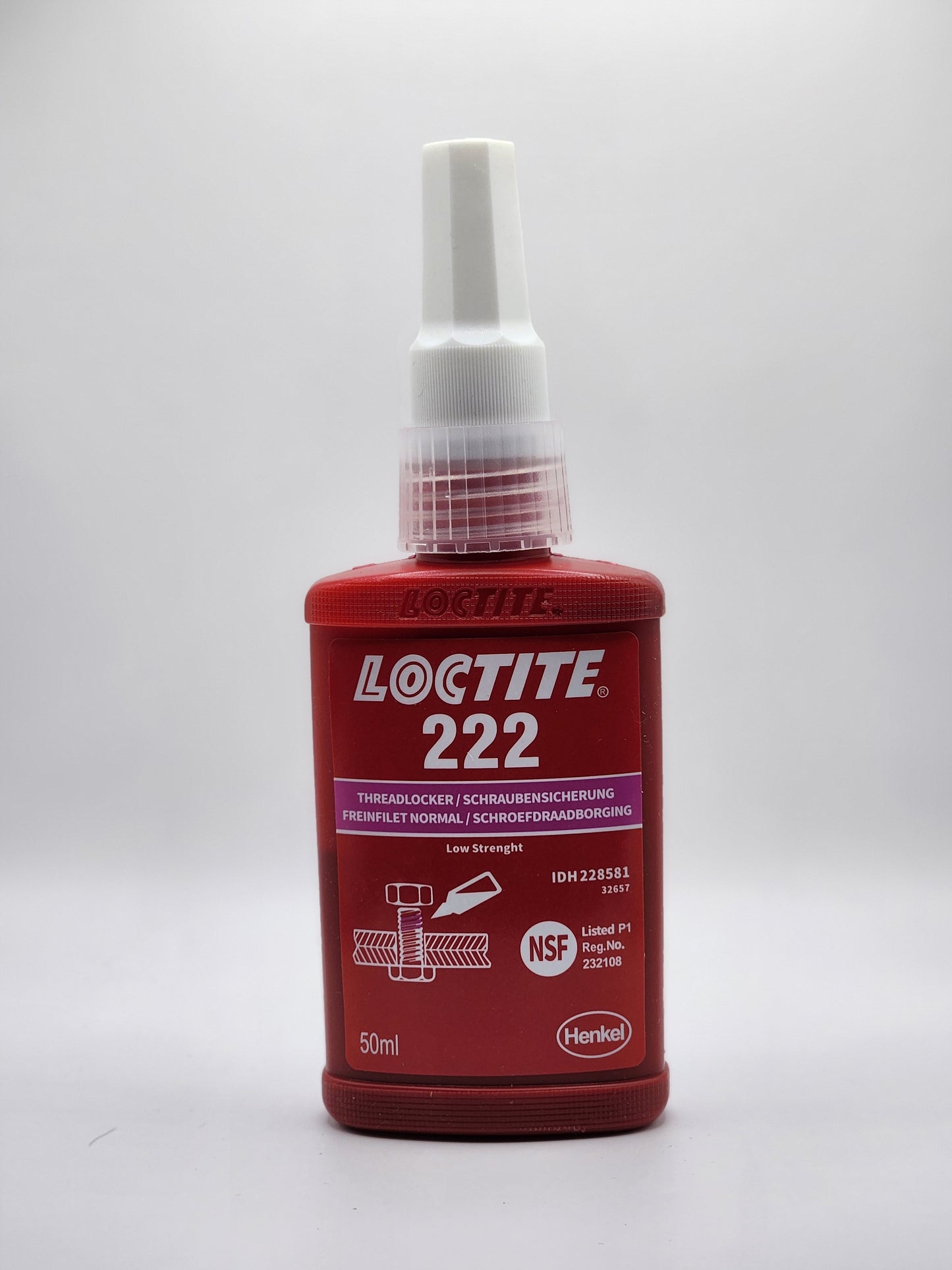 Loctite 222 – Frein-filet violet, faible résistance –  50 ml - PRO