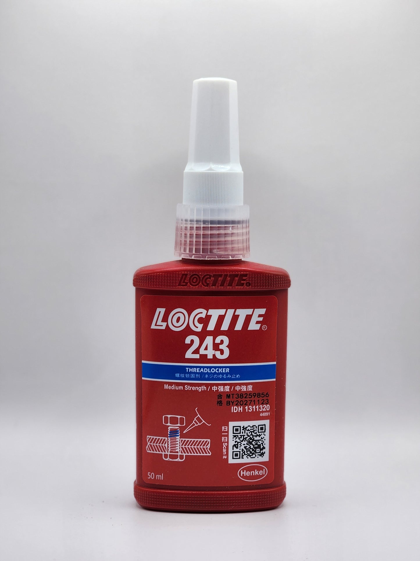Loctite 243 – Frein-filet bleu, force moyenne – flacon 50 ml - PRO